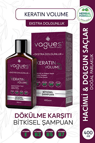 Vagues Premium Care Keratin Volume Ekstra Dolgun Hacimli Saçlar, Dökülme Karş...