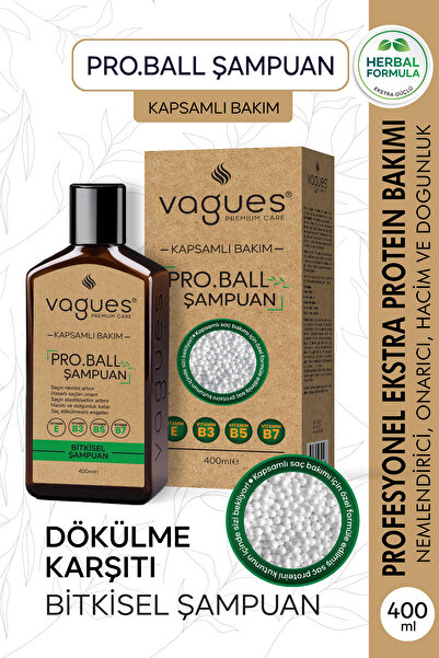 Vagues Premium Care Pro.Ball Saç Proteinli Bitkisel Şampuan Seti Onarıcı, Bes...