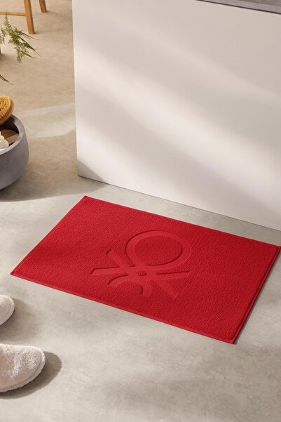 Benetton Home Banyo Paspas Havlu Kırmızı %100 Pamuk 50x80 cm