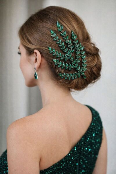 Boox99 Wip Tiara de mireasa Accesoriu pentru par pentru rochie de mireasa Mod...