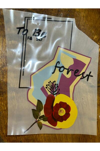 Gönülden Tasarım Imprimare cu transfer floral cu călcat Arma 23x16 Cm