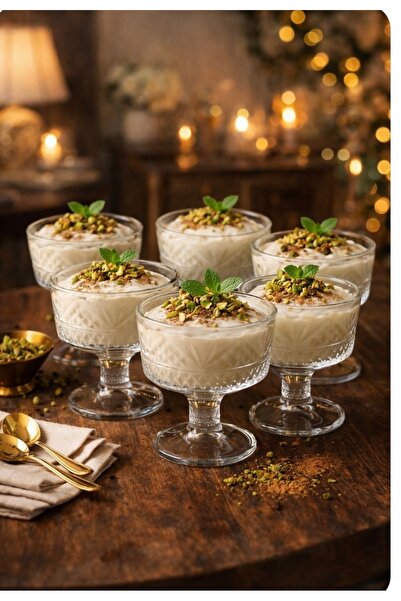 DİBA AVM وعاء حلوى بقاعدة سداسية، وعاء تقديم الحلويات، وعاء الآيس كريم، وعاء ...