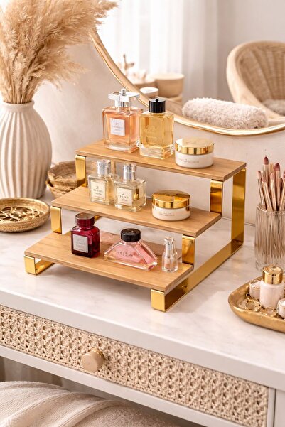 NEWNOW Livora 3 Tier Bamboo Spice Rack – Modern Countertop Spice Rack with Go...