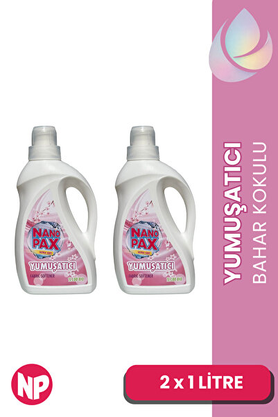 NanoPax Bahar Kokulu Konsantre Çamaşır Yumuşatıcısı 2 x 1000 ml (60 Yıkama)