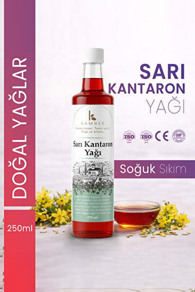kamber Sarı Kantaron Yağı Soğuk Sıkım Doğal Bitkisel Ve Katkısız Içerik 250 ml