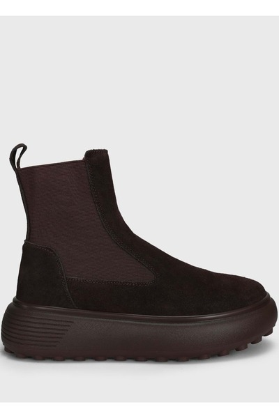 Lufian 122230048 Cizme Monica unisex din piele MARO