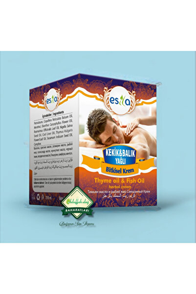 ESİLA Balık Ve Kekik Yağlı Masaj Kremi 210 ml