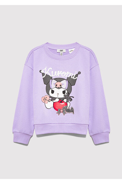 Mavi Kuromi Baskılı Mor Sweatshirt 7S10183-70519