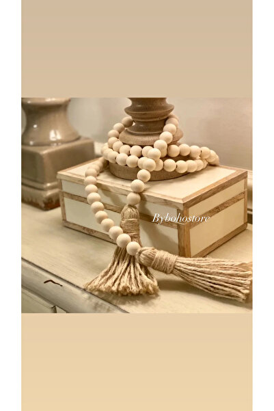 BOHEM Dekoratif püsküllü hasır boncuklu süs & Boncuklu tespih kaliteli ürün