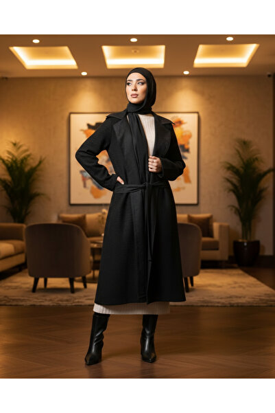 Nisaje Official Şanel Tüvit & Süet Detaylı Astarlı Kimono Ceket