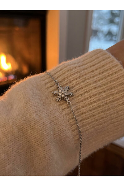 ayoljewelry Steel Silver Snowflake Bracelet