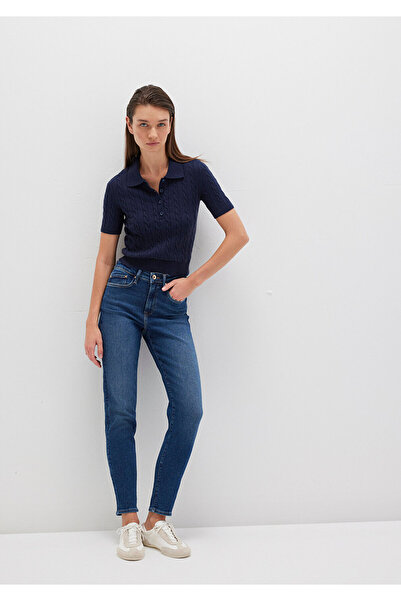 Mavi M 100277 -33687 Pantaloni de damă Cindy în formă de aur negru