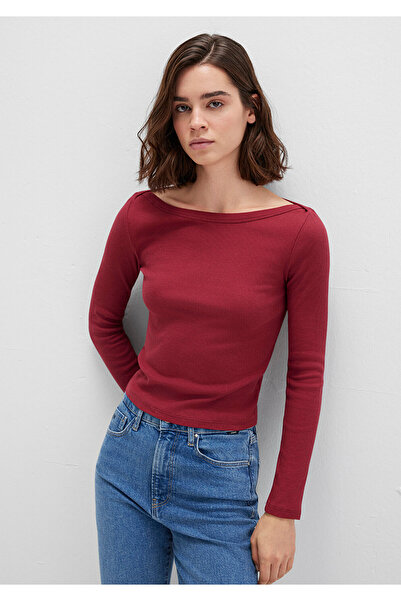 Mavi Дългоръкава червена базова тениска Slim Fit / Slim Cut 1613622-70430