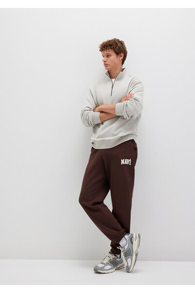 Mavi Logo Printed Brown Sweatpants 0010207-70251