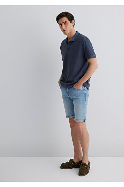 Mavi Brian 90S Vibrant Blue Jean Shorts 0418489818