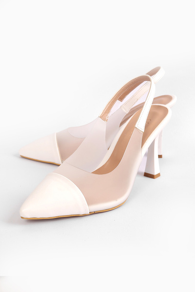 Liza Shoes حذاء نسائي بكعب شفاف من أمبر A002-K897