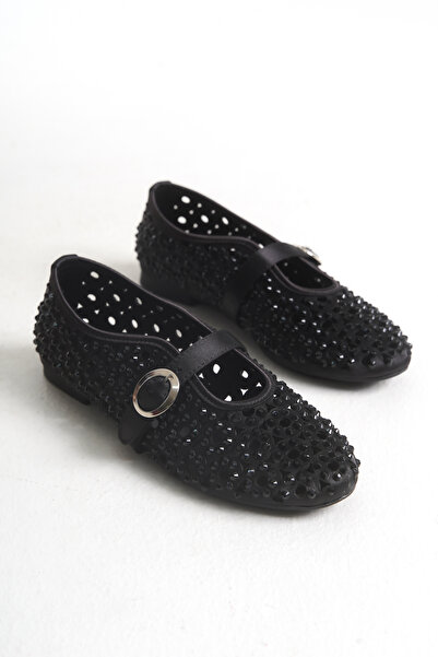 Liza Shoes MAREN Жіночі атласні балетки з камінцями A003-K867