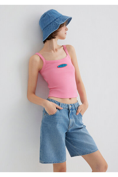 Mavi Indigo Turtles B με τύπωμα Ροζ Αθλητικό Μπλουζάκι Εφαρμοσμένο στο σώμα 1...