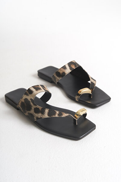 Liza Shoes Papuci de zi cu cataramă pentru degetul mare pentru femei TASHA A0...