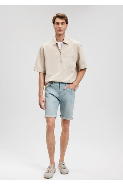 Mavi شورت جينز أزرق فاتح من Brian Steet - ضبابي0418487144