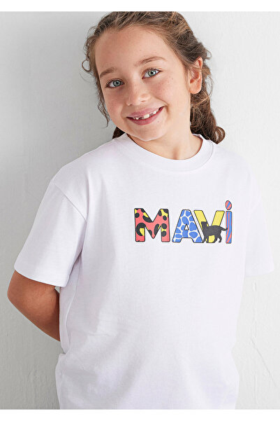 Mavi Weißes T-Shirt mit Logo-Aufdruck, lockere Passform / lockere, entspannte...