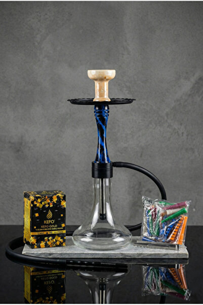 gökkuşağı nargile Epoksi Kaplama Tasarım Nargile Takımı  1 Kg  Kömür +Rock St...