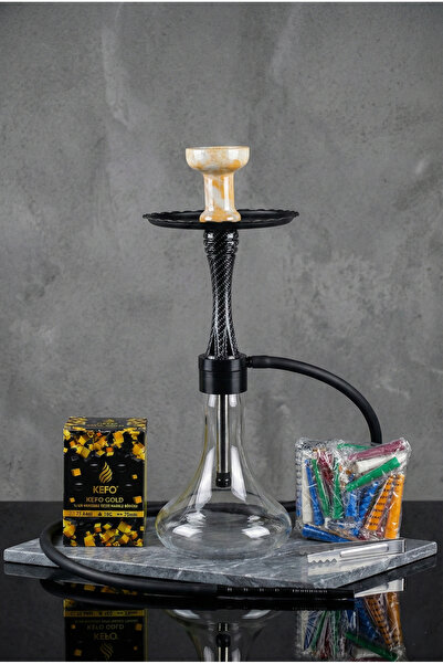 GökkuşağıTicaret Carbon Epoksi Kaplama Nargile Takımı Çelik (1 Kg Kefo Kömür ...
