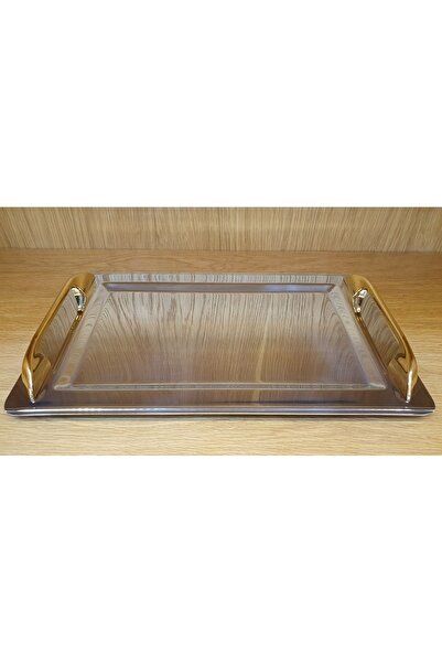Emsan Glare Kahve Tepsisi Gold 23*37