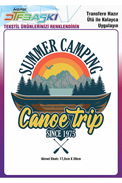 F17 Ajans Summer Camping Ütü ile Yapışan Tekstil DTF Baskı