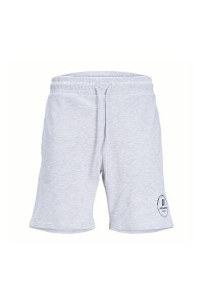 Jack & Jones Comfort Fit Beyaz Melanj Erkek Sweat Şort JPSTSWIFT SWEAT SHORTS...