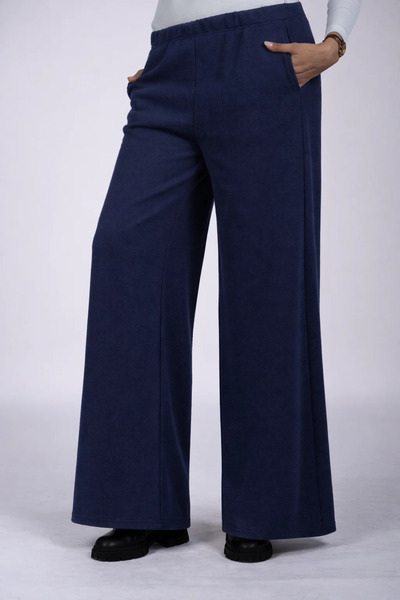 defys Pantaloni de damă, cu talie normală, cu elastic în talie, din țesătură ...