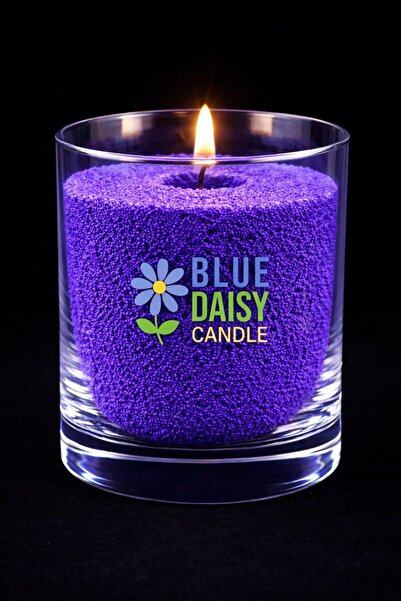 BlueDaisyCandle 1 Kg MENEKŞE MORU GUAVA kokulu Inci Tozu Mum ( 25 Adet 20 Cm Fitil Ile ) Toz Mum , Kum Mum