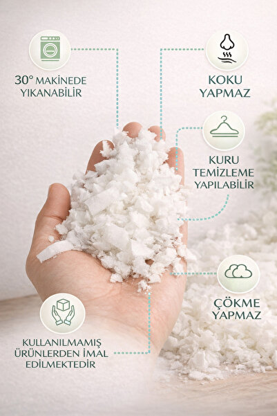 Elyaf Sepeti 3 Kg Kırpıntı Sünger Yatak Ve Yastık Dolum Maddesi