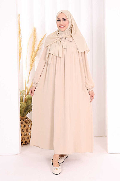 Bym Fashion Bebekli Anne Elbisesi 3896 Taş