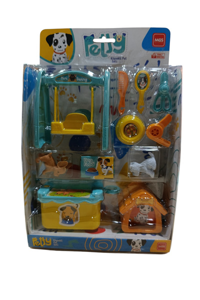 MGS OYUNCAK Petty Köpek Bakım Seti 12 Parça - Salıncak