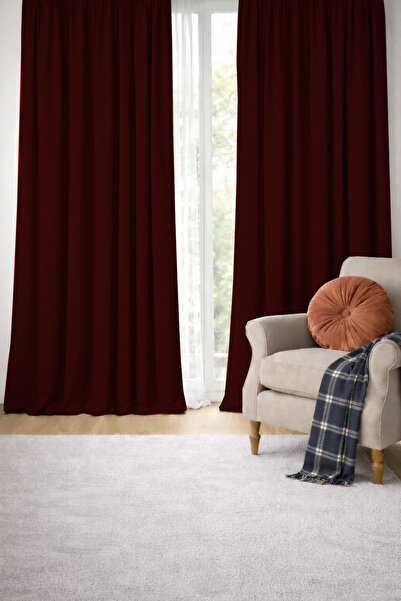 BD beyaz dokuma ستارة تعتيم حرارية مقاومة للضوء باللون العنابي