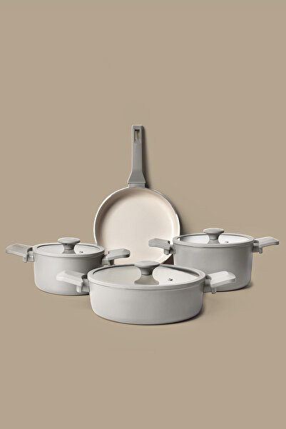 Gigilli Luna 7 Parça Crystal Tencere ve Tava Seti