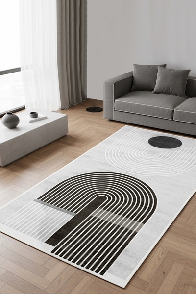 West Home Makinede yıkanabilir kaymaz taban leke tutmaz bohem mutfak halısı s...