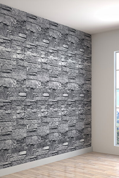 dreamwall 3 Boyutlu En X Boy Taş Duvar Desenli Silinebilir Tekstil Duvar Kağıdı
