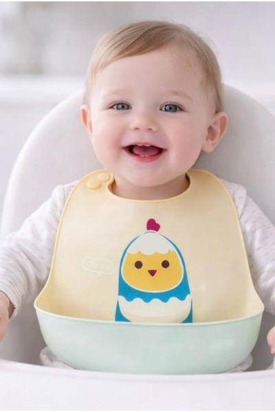 Pembelia Life Silikon Bebek Mama Önlüğü Çocuk Mama Önlük Leke Tutmaz Yıkanabilir