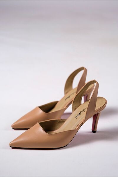 Ayakkabı Ateşi حذاء نسائي بكعب رفيع ذو بشرة عارية Stiletto Allie