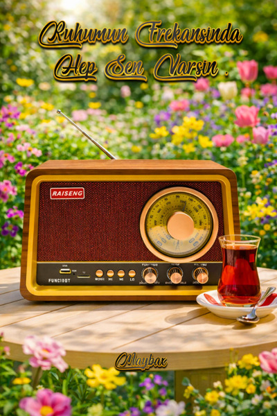 Maybax Saray Esintili Ahşap Görünümlü Bluetooth USB TF Kart FM Radyo Destekli...