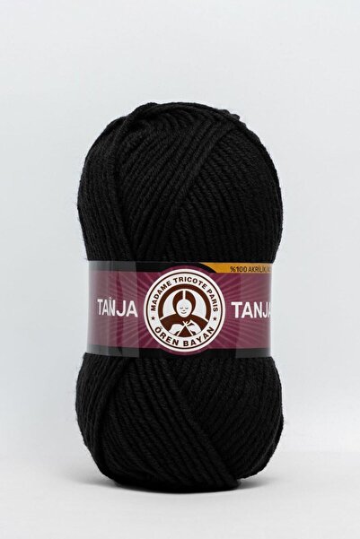 Ören Bayan Tanja El Örgü Ipi 100gr |0999-siyah|