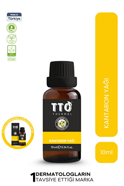 TTO Kantaron Yağı 10 ml – Doğal Onarıcı & Cilt Yenileyici Bitkisel Yağ