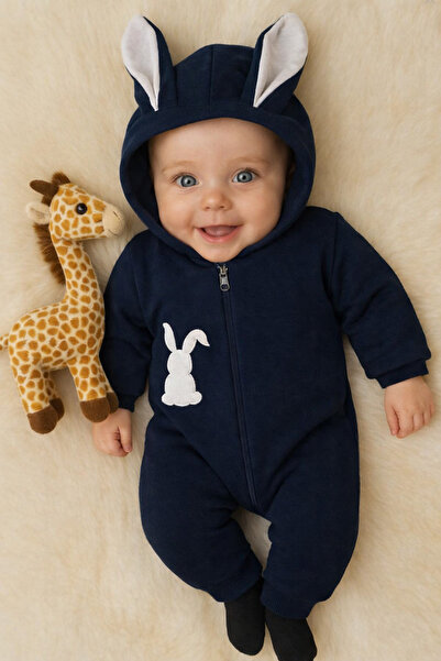 Mai Perla Rabbit Embroidered Eared Jumpsuit