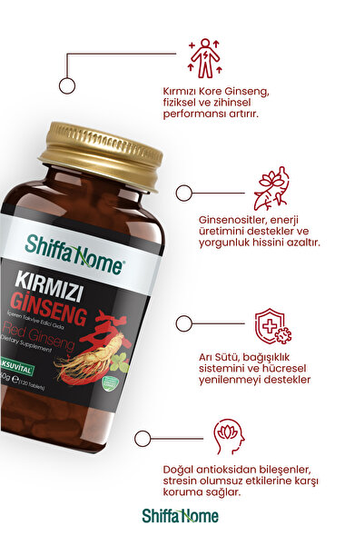 Aksu Vital Shiffa Home Ginseng 500 Mg 120 Tablet