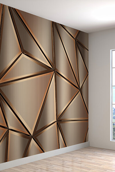 dreamwall 3D Soyut Geometrik Üçgen Desenli Tekstil Duvar Kağıdı