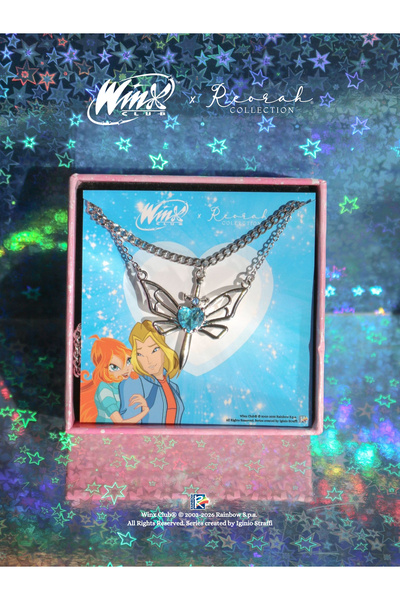 Reorah Collection وينكس كلوب ®   قلادة بلووم اند سكاي للزوجين