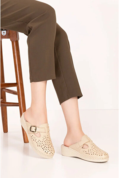 SHOUGO Orthopedic Buckle Leather Sabo Slippers Are Suitable for Heel Spurs an...