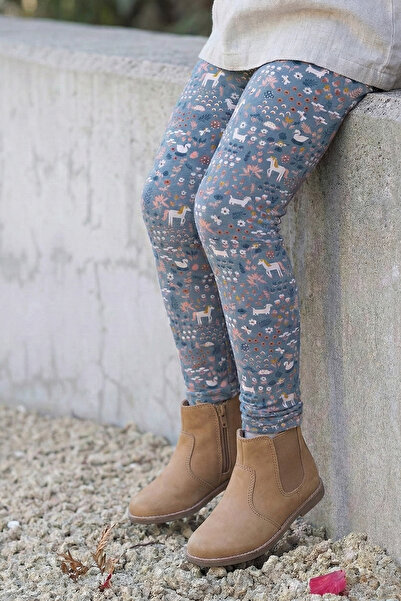 Cigit بنطلون ضيق للأطفال من عمر 2-10 سنوات باللون الأزرق النيلي